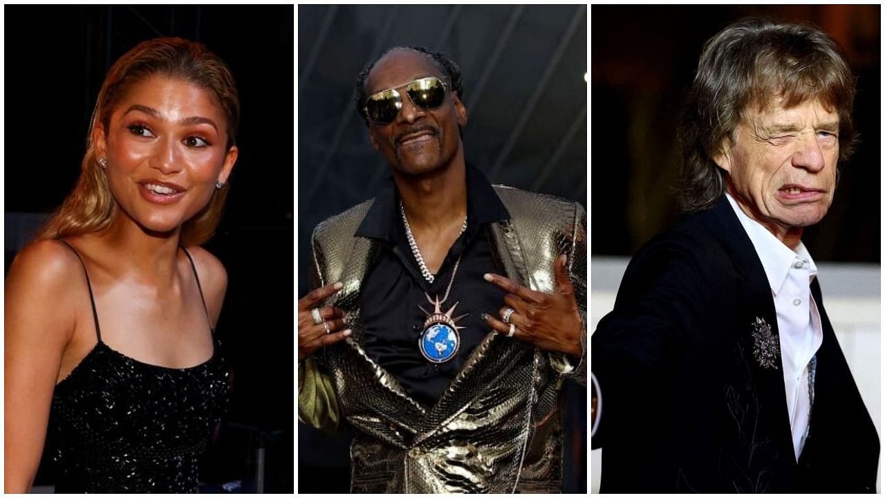 <div class="paragraphs"><p>Zendaya (L), Snoop Dogg (C) ,Mick Jagger (R) are seen in the image.</p></div>